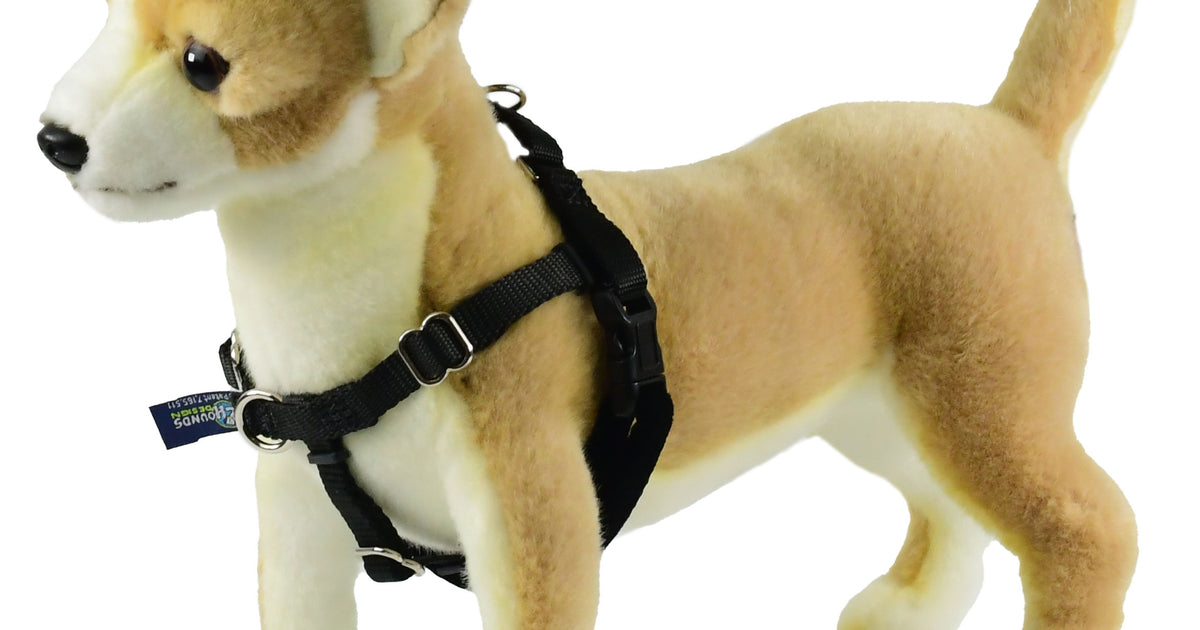 XXSmall Freedom NoPull Harness BLACK 1316" Chest 2 Hounds Design