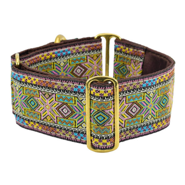 Americana Star Brown 2″ Wide Martingale Collar