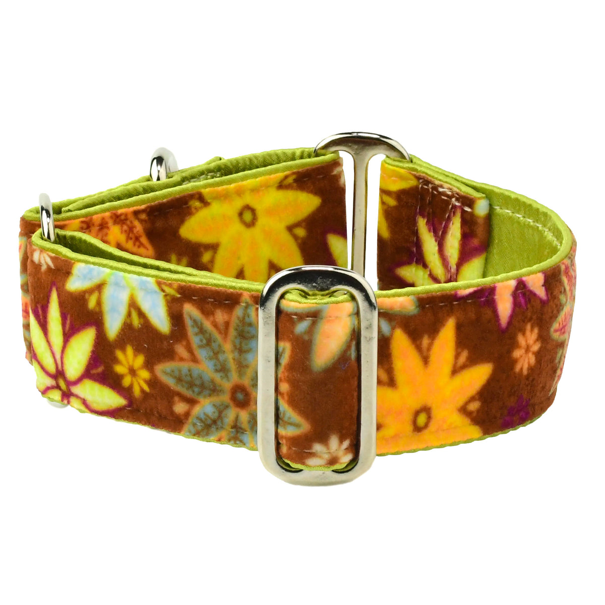 Autumn Floral Elite Swiss Velvet Dog Collar