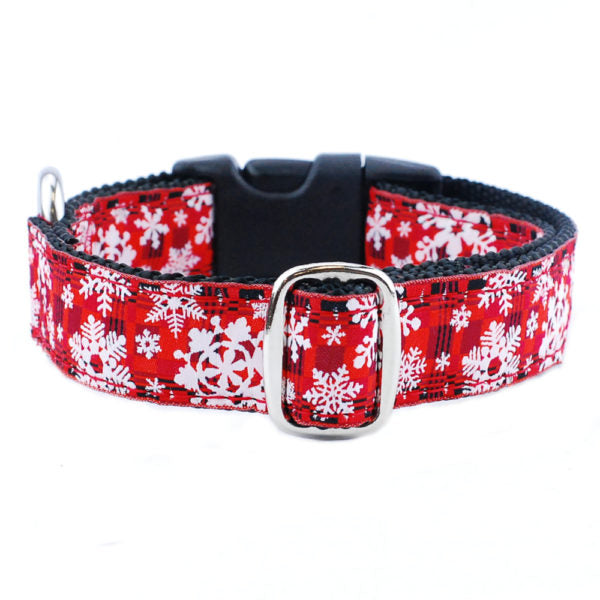 1″ Buffalo Plaid Essential Martingale Dog Collar 2 Hounds Design