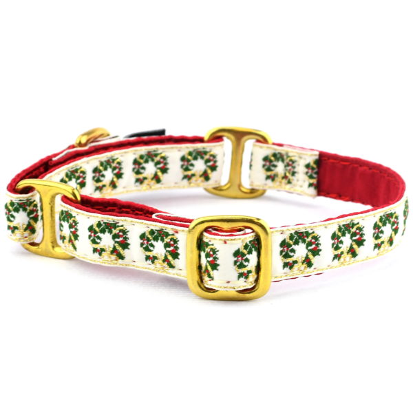 5/8″ Wreaths Limited Martingale Dog Collar 2 Hounds Design