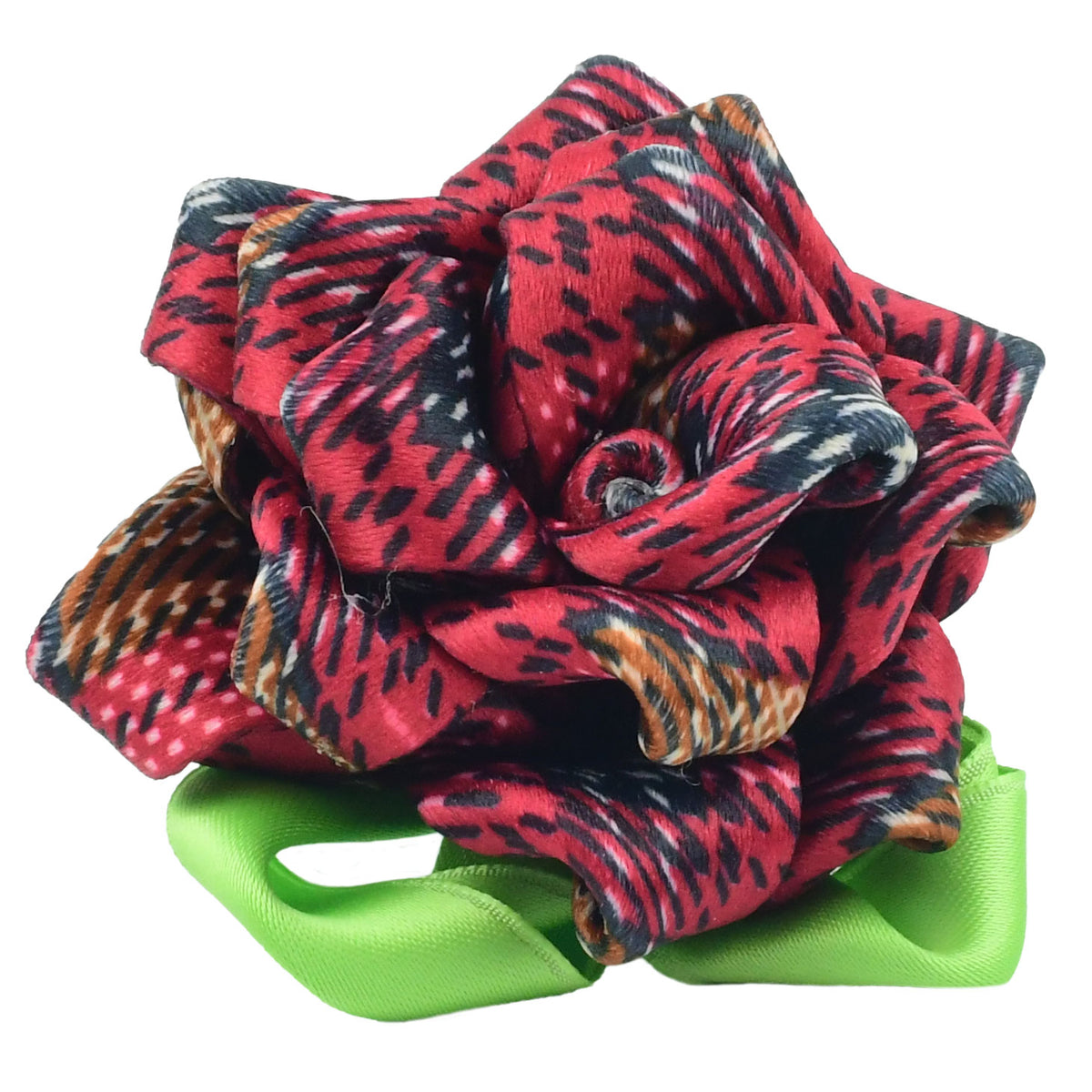 Collar Flower - Highland Plaid Red