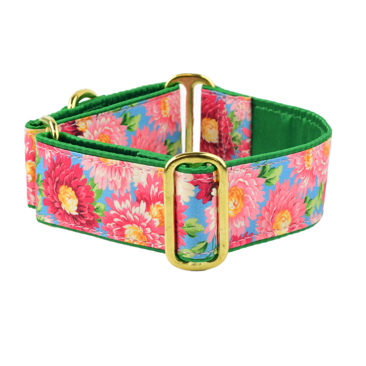 Vintage Pink Mums - Limited Martingale Dog Collar