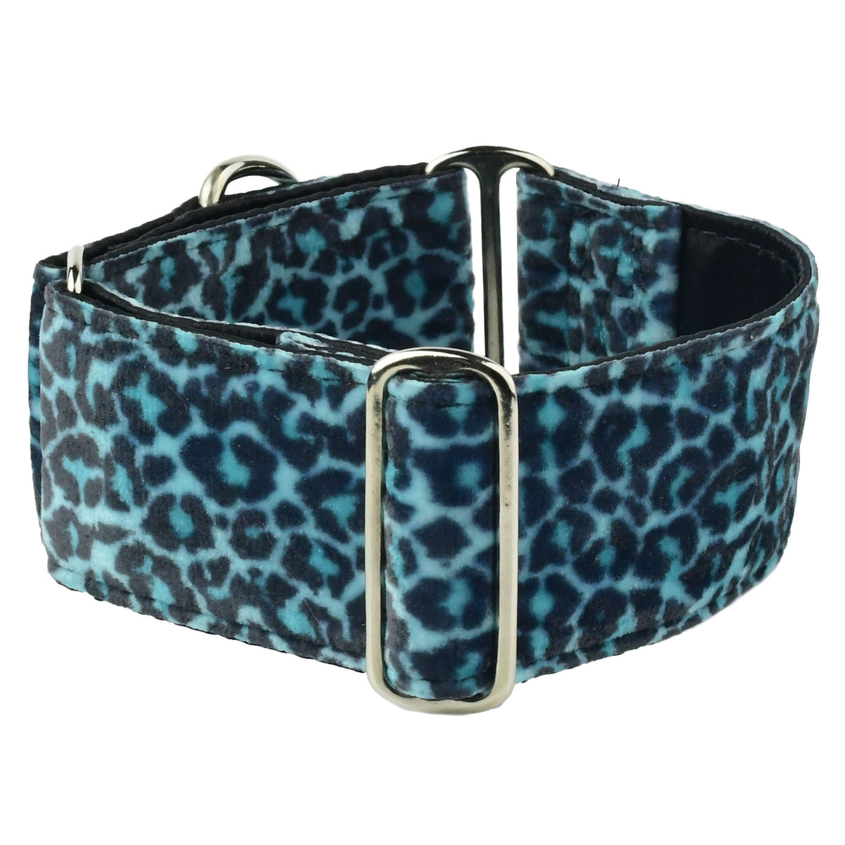 Wild Kitty Blue Elite Velvet Dog Collar