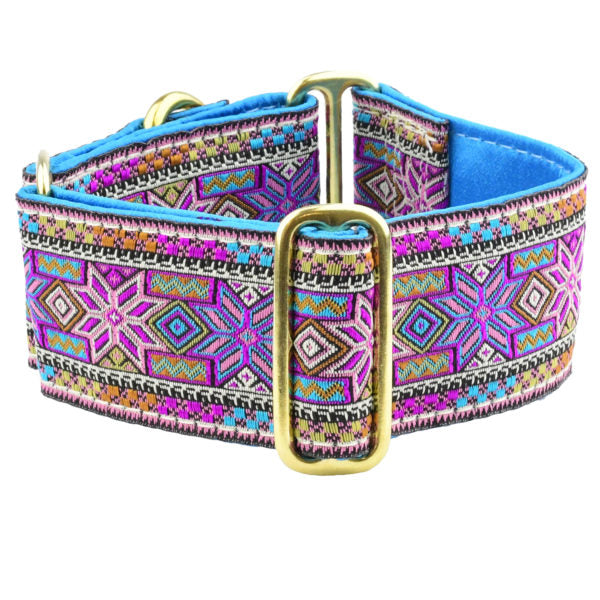 Americana Star Blue 2″ Wide Martingale Dog Collar