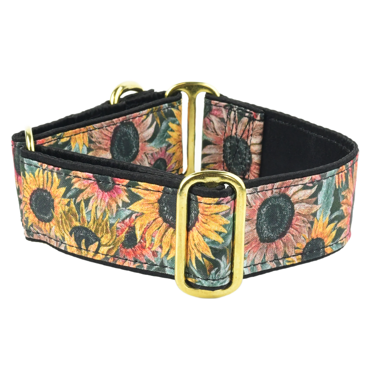 Sunflower Field - Limited Buckle Martingale Dog Collar