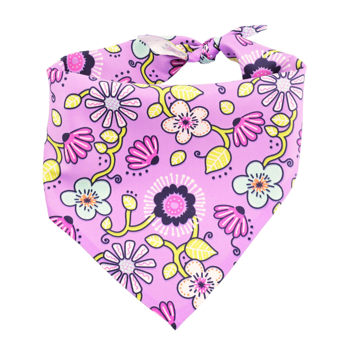 Petal Party Purple Dog Bandana