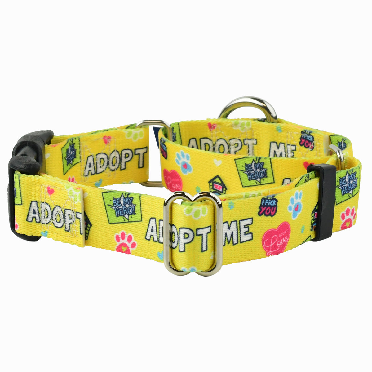 Adopt Me Buckle Martingale Dog Collar – EarthStyle