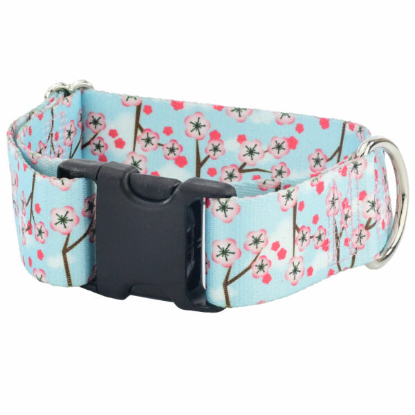 Cherry Blossoms Dog Collar – EarthStyle - 2 Hounds Design