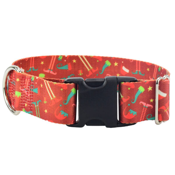 Elf Shoes Christmas Dog Collar – EarthStyle Hounds Design