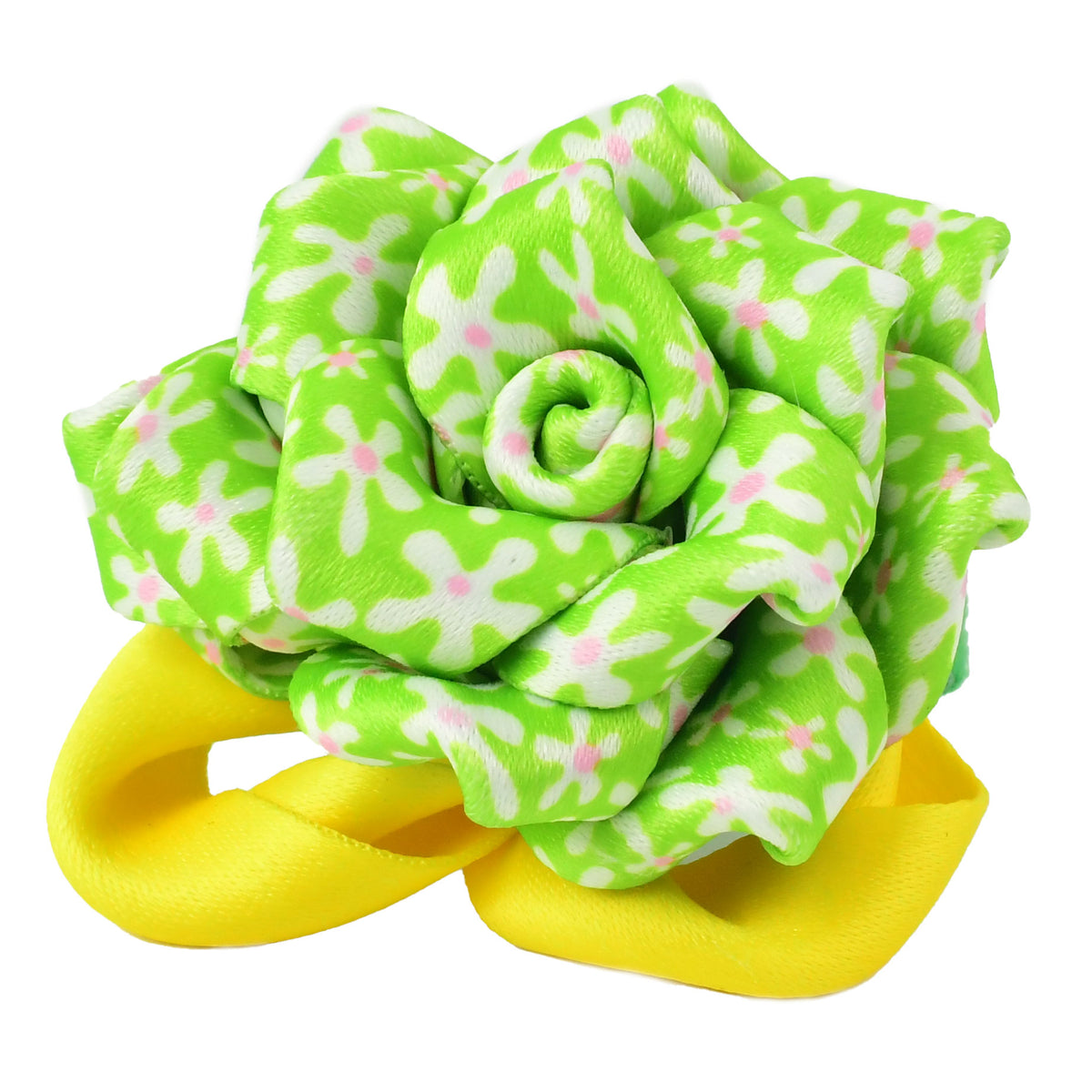 Collar Flower - Dancing Green Daisies