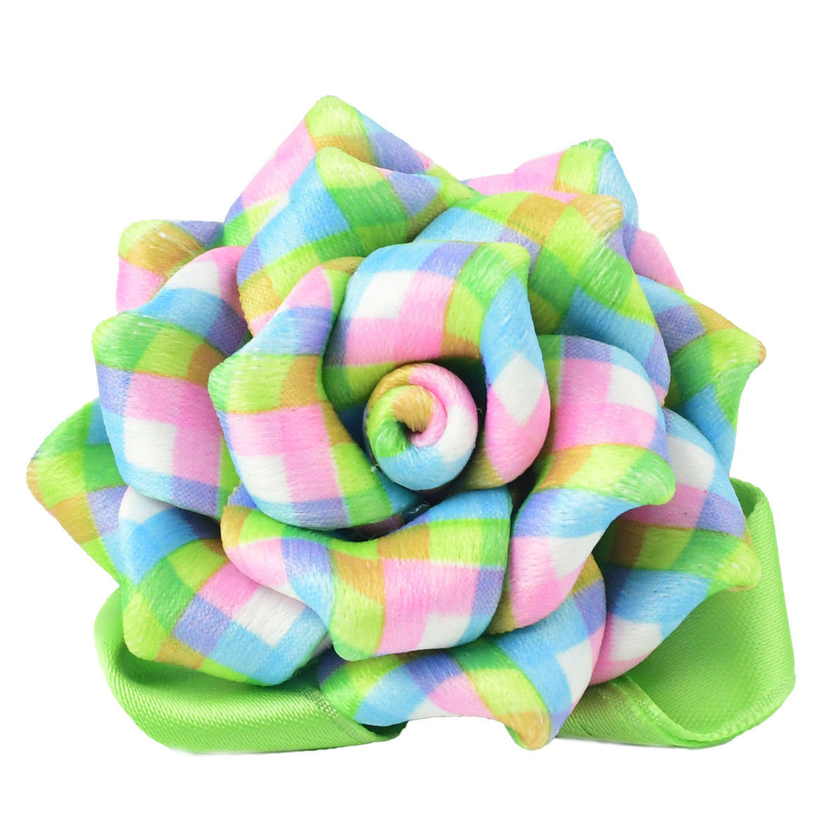 Collar Flower - Pastel Plaid