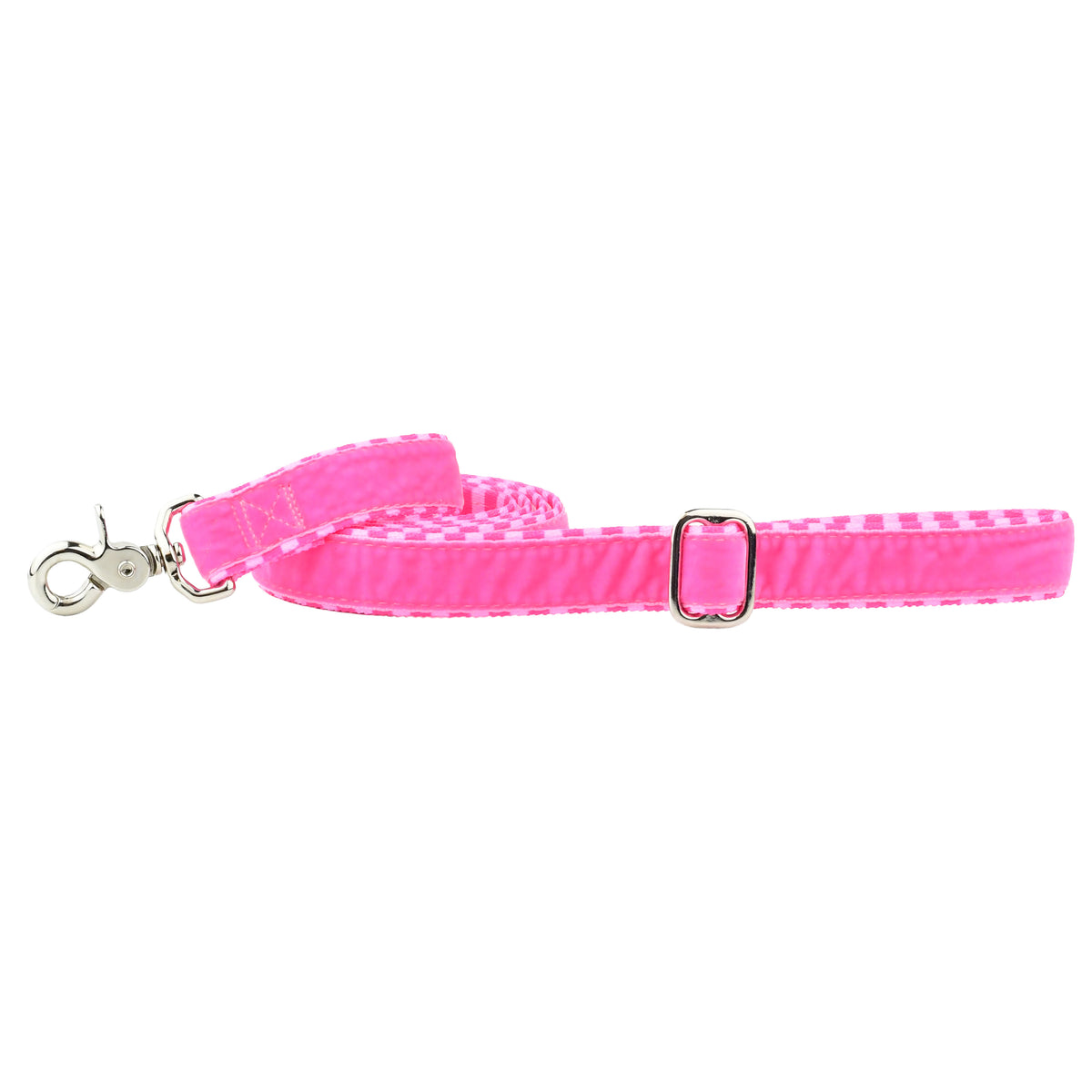 Pink Stripes Velvet Essential Martingale Dog Collar (1″ Only)