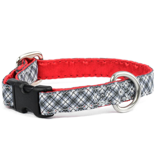 5/8″ Argyle Black and White Martingale Dog Collar - 2 Hounds Design