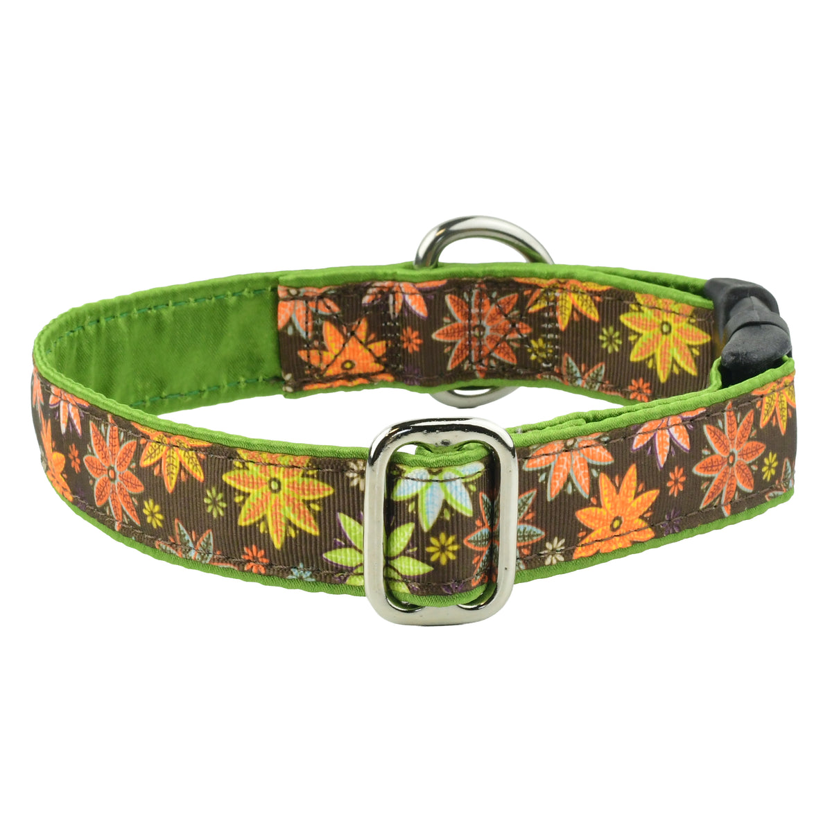 Autumn Floral - Limited Buckle Martingale Dog Collar