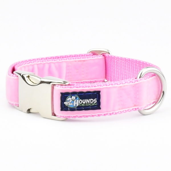 Pink velvet shops dog collar