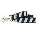 Black, Gray, & White Stripe Spirit Velvet Essential Dog Leash