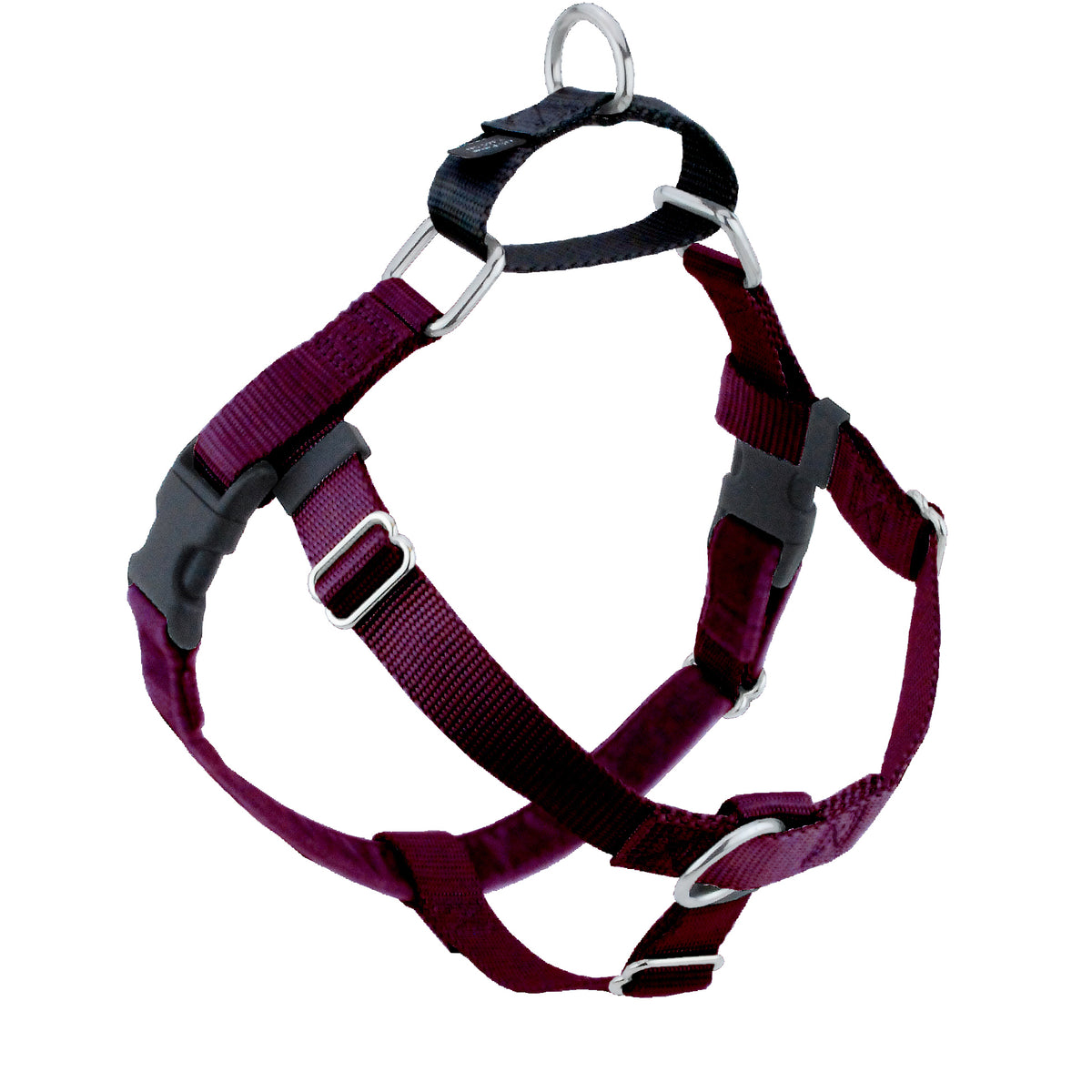 Burgundy Freedom No-Pull Dog Harness