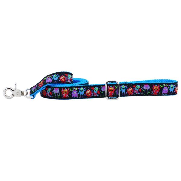 Colorful monster-themed dog leash by 2 Hounds Design – playful and durable pet accessory for fun-loving dogs