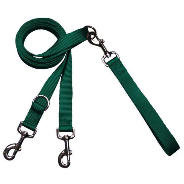 Double loop dog leash best sale