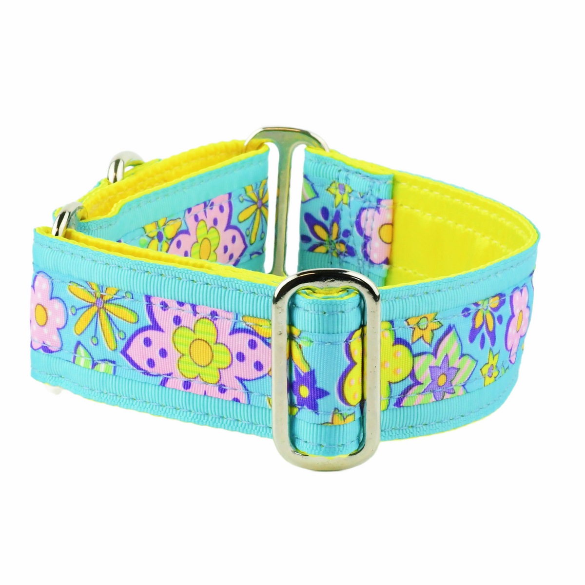 Flower Power - Limited Buckle Martingale Dog Collar