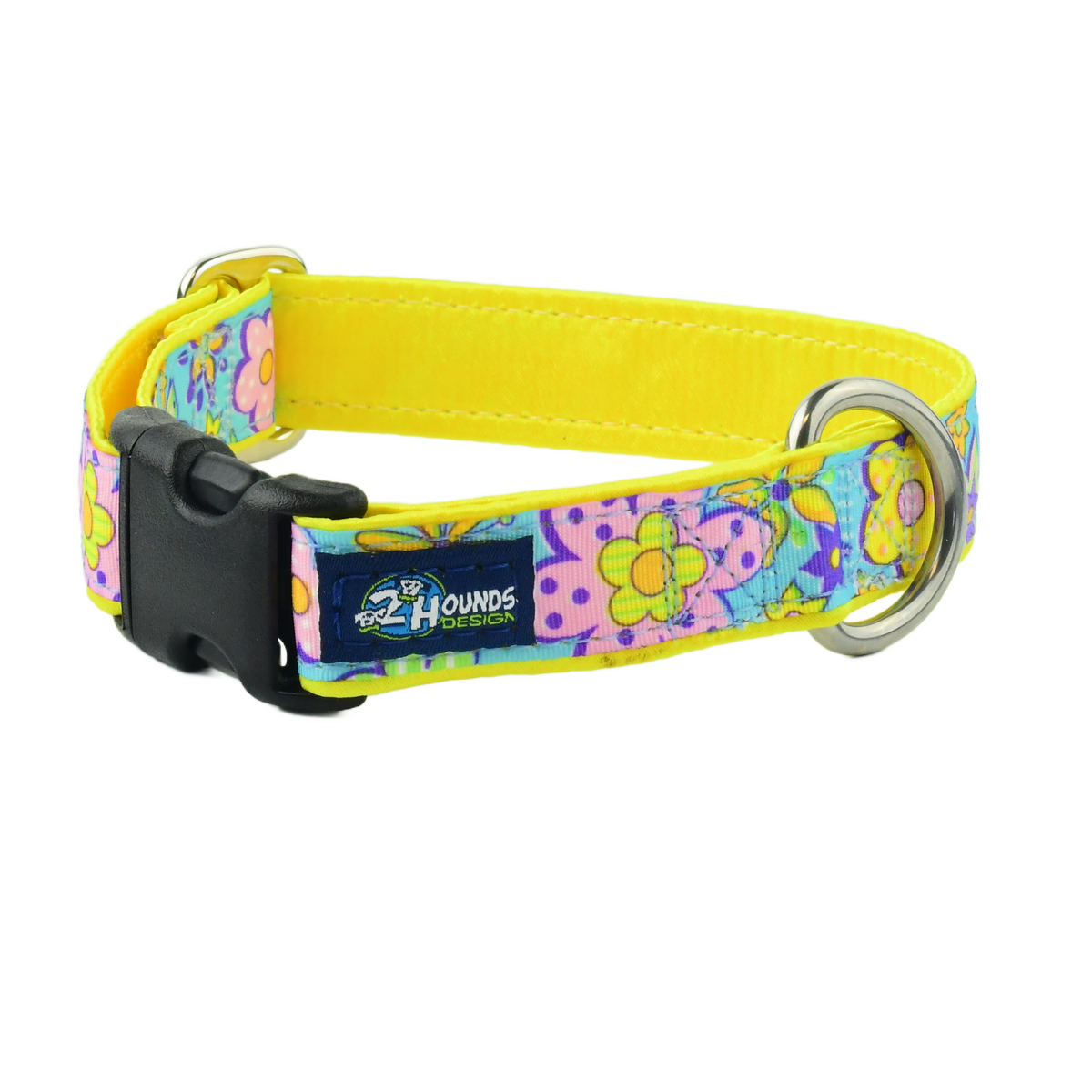 Flower Power - Limited Buckle Martingale Dog Collar