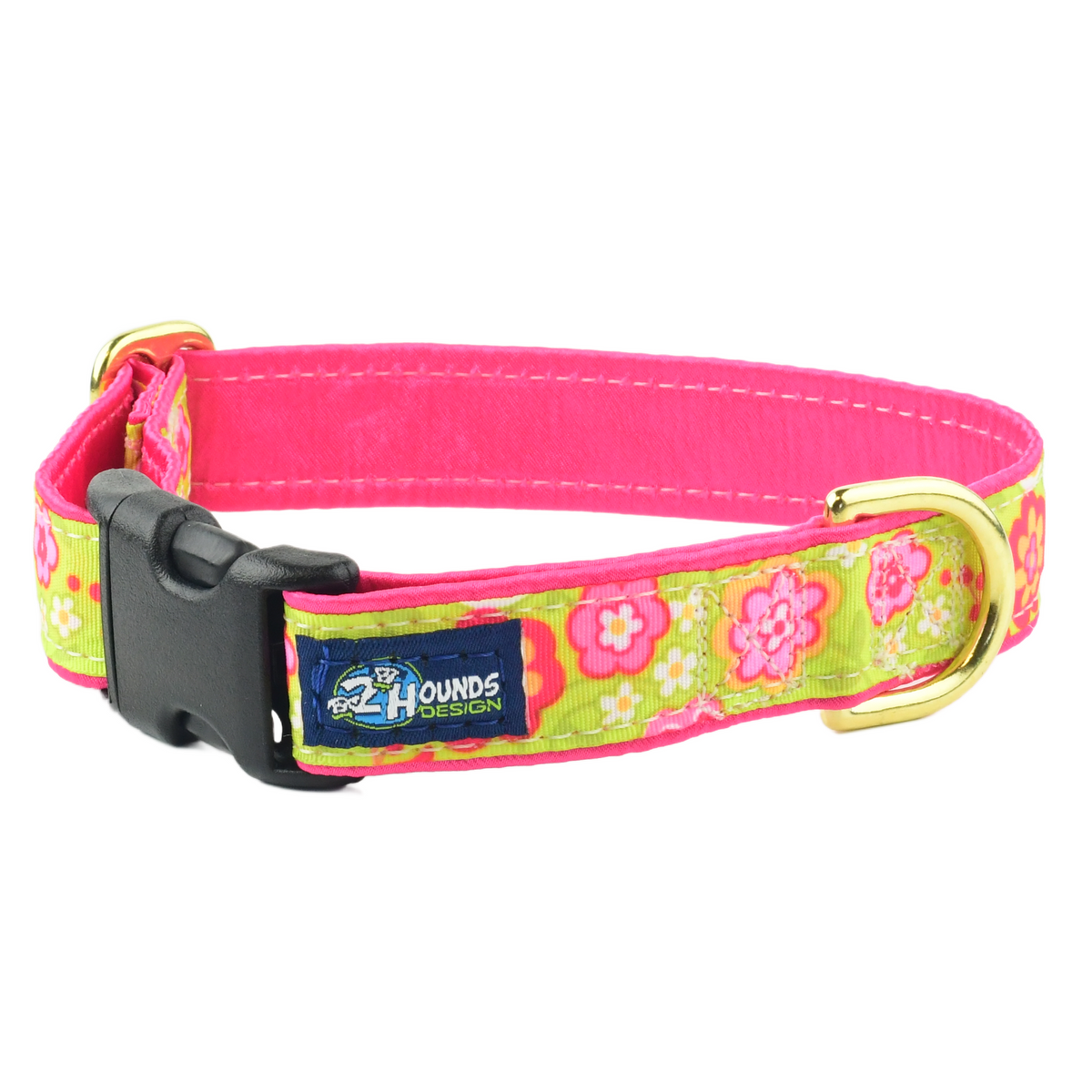Green Bouquet - Limited Buckle Martingale Dog Collar