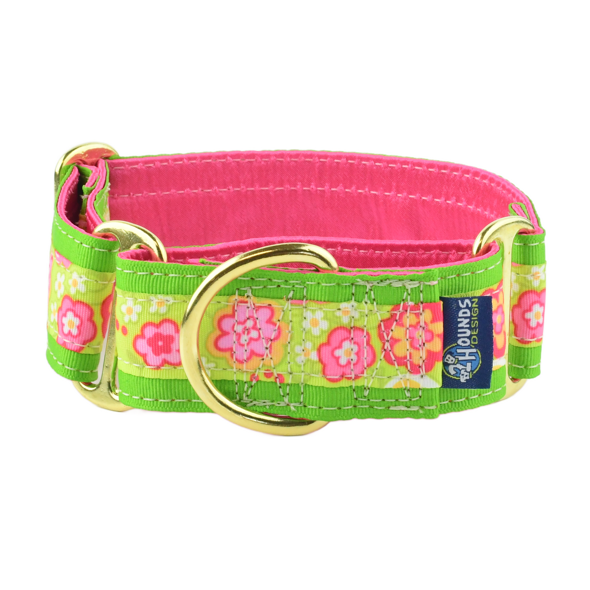 Green Bouquet - Limited Buckle Martingale Dog Collar