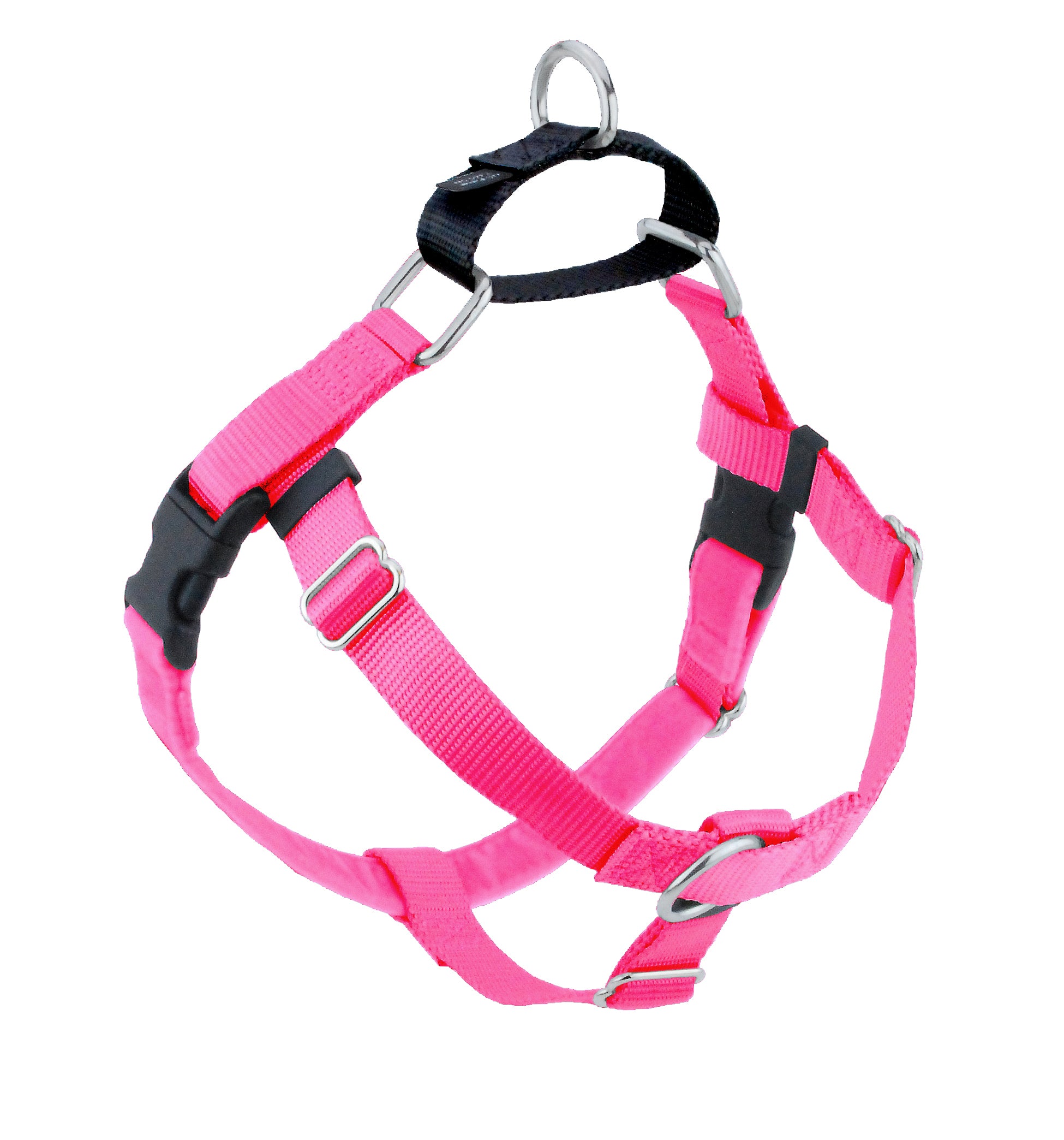 Hot Pink Freedom No-Pull Dog Harness - 2 Hounds Design