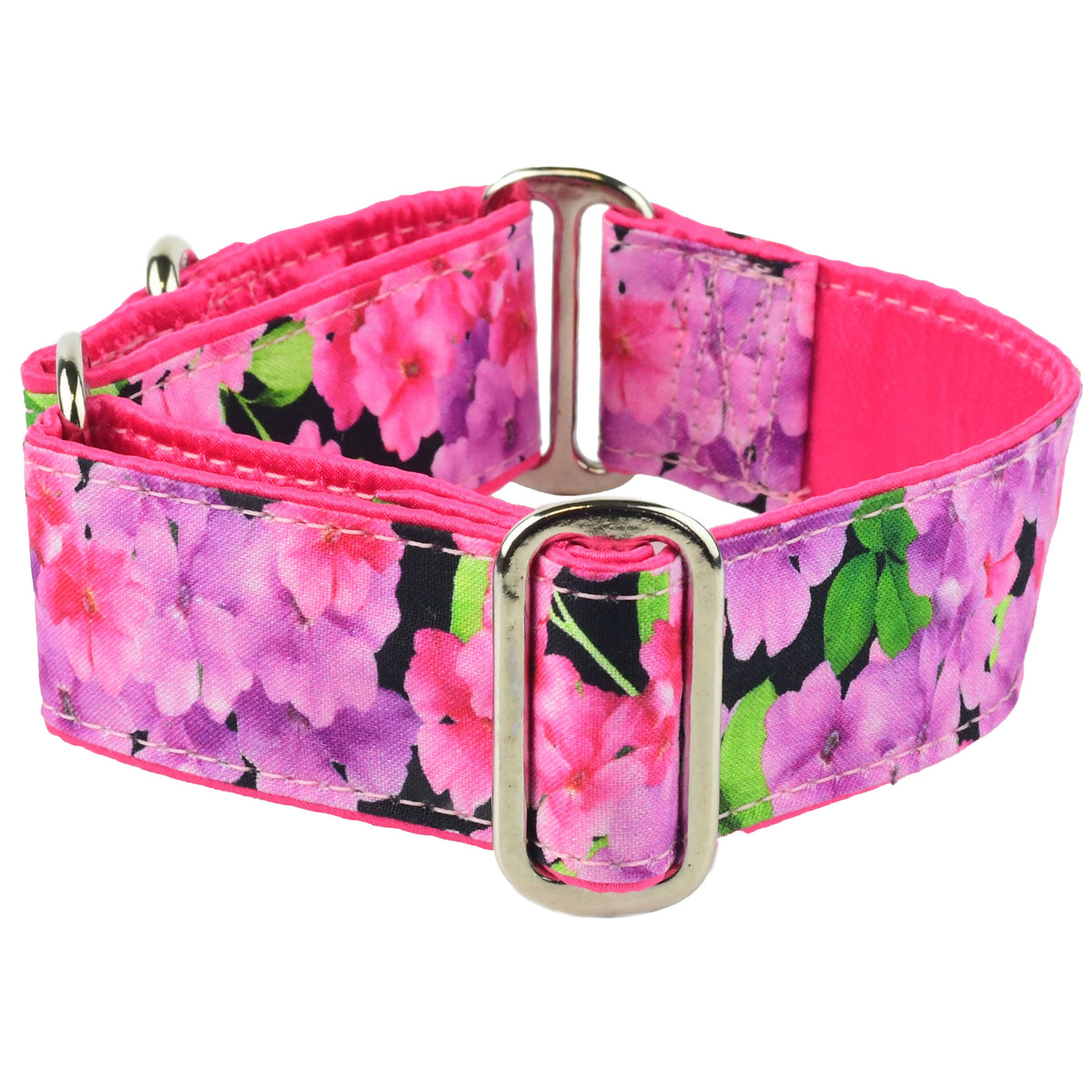 Impatiens Garden - Limited Buckle Martingale Dog Collar