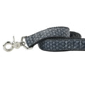 Industrial Geometric Black Velvet Essential Dog Leash