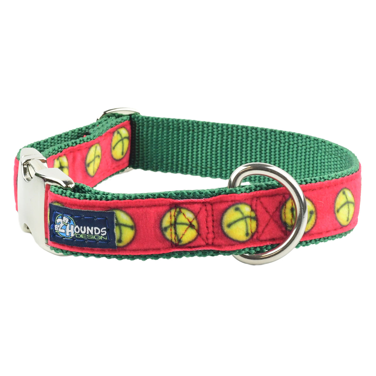 Jingle Bells Velvet Essential Dog Collar (1″ Only)