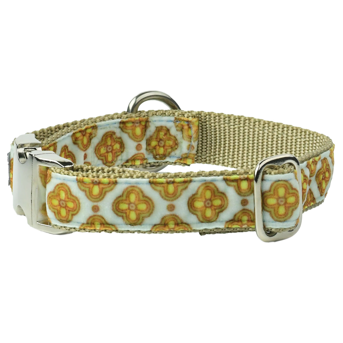 Light Blue Tile Velvet Velvet Essential Martingale Dog Collar