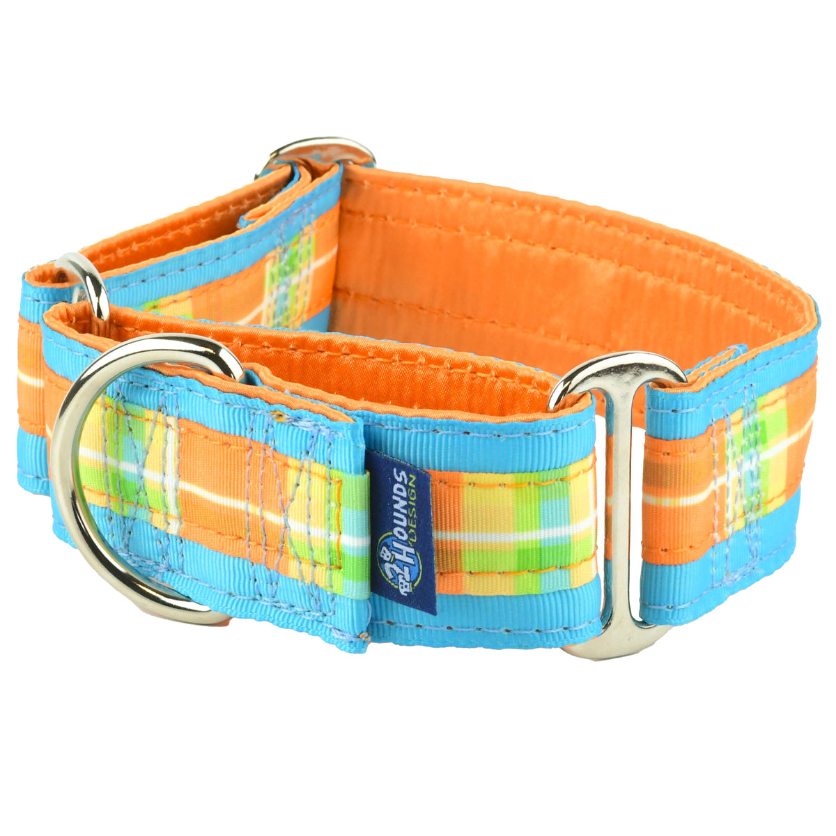 Madras Plaid Orange - Limited Dog Collar