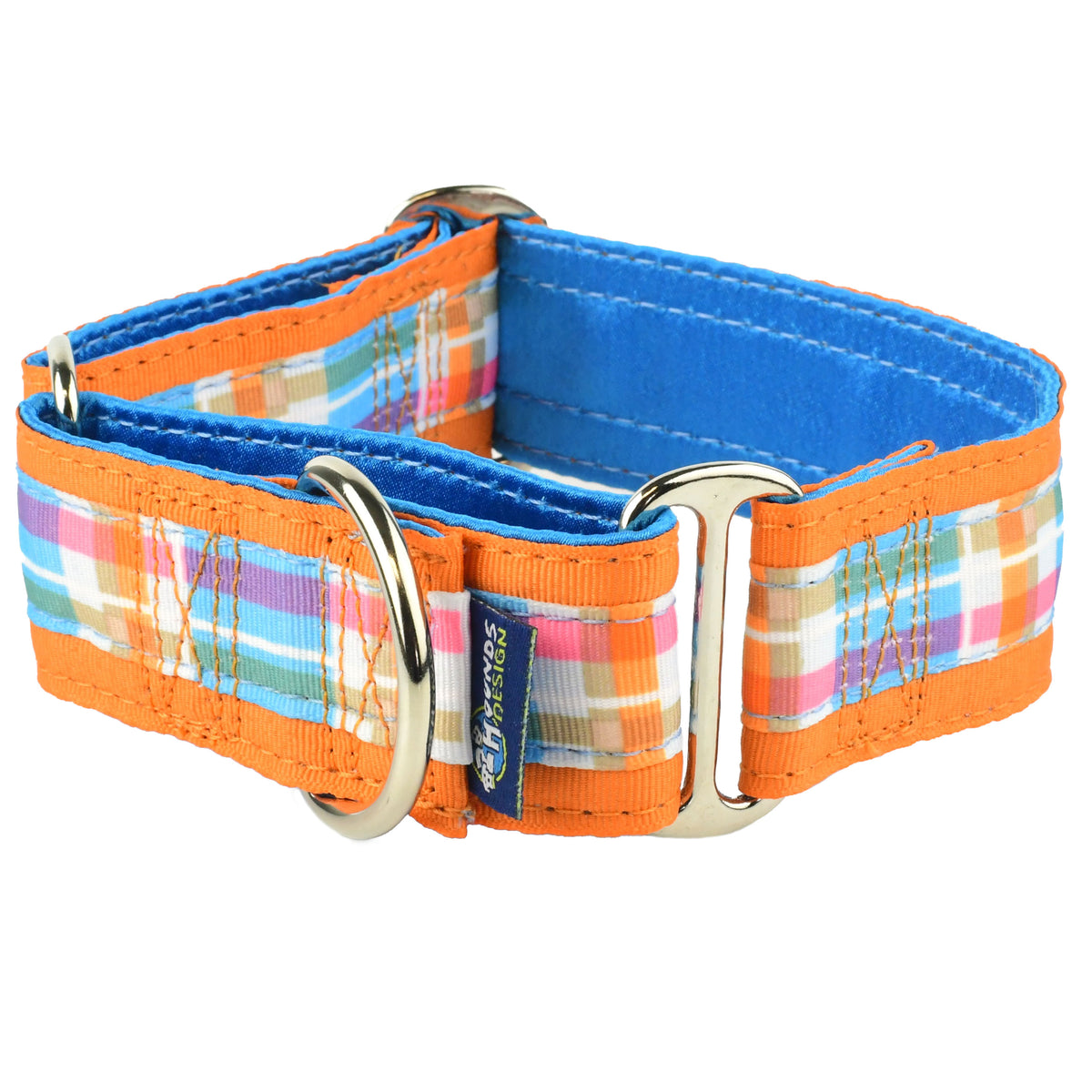 Madras Plaid Turquoise - Limited Dog Collar