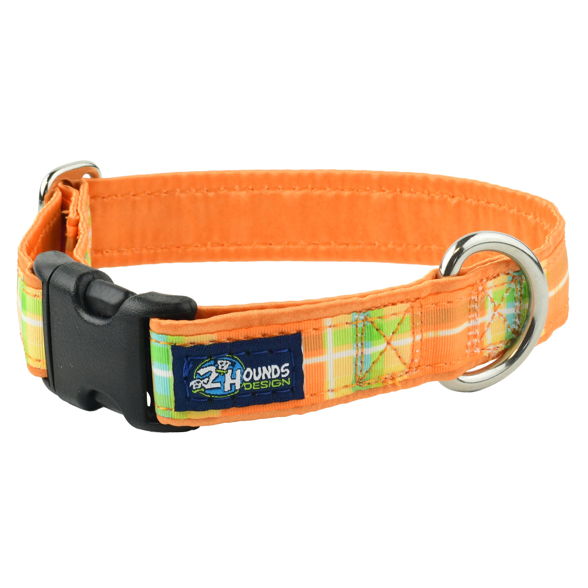 Madras Plaid Orange - Limited Dog Collar