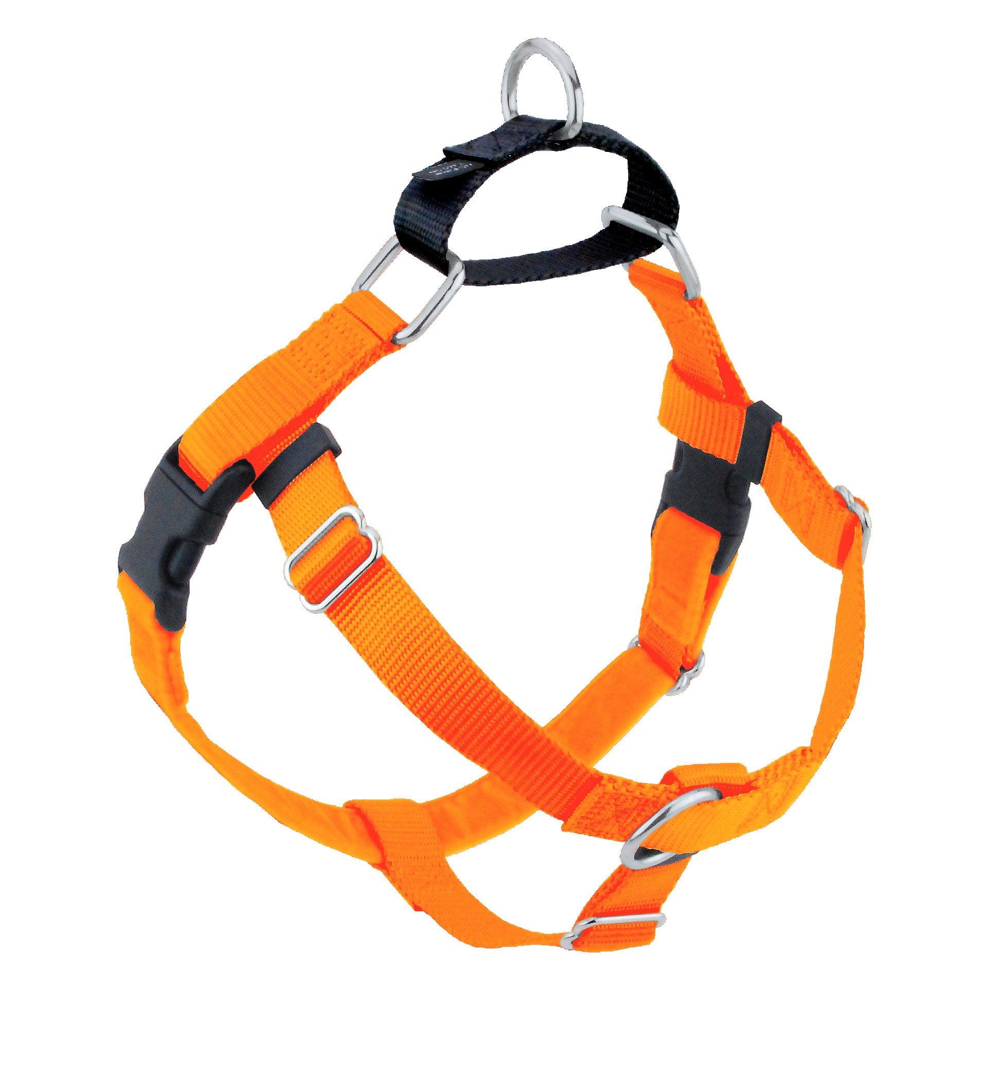 Neon Orange Freedom No-Pull Dog Harness - 2 Hounds Design