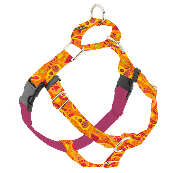 Orange Paisley Freedom No-Pull Dog Harness – EarthStyle - 2 Hounds
