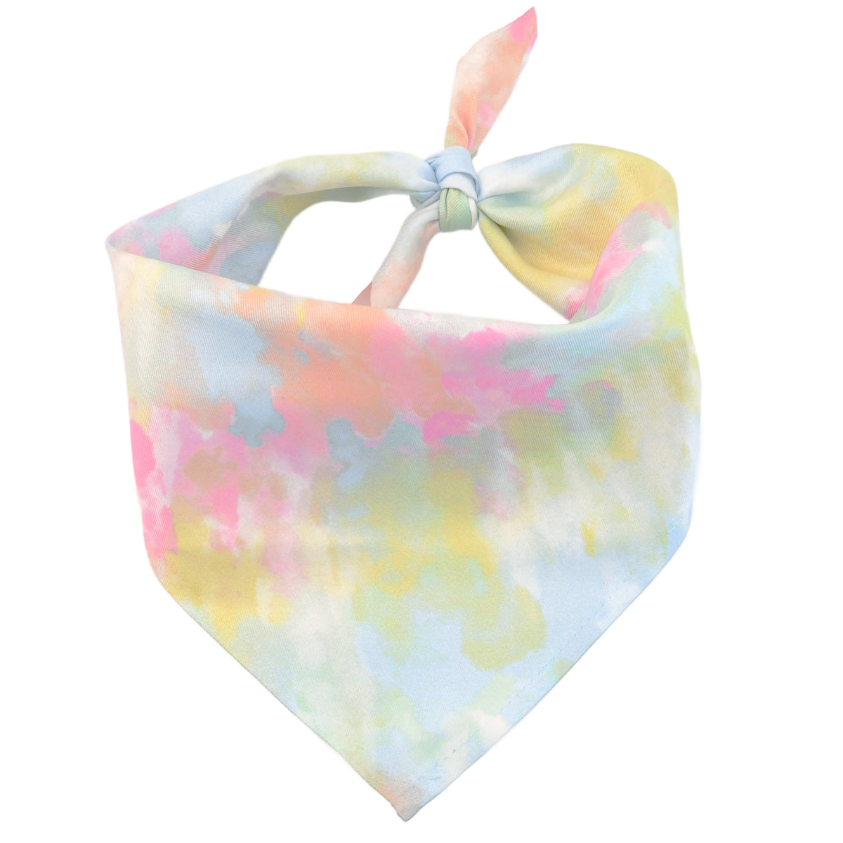 Pastel Tie-Dye Dog Bandana
