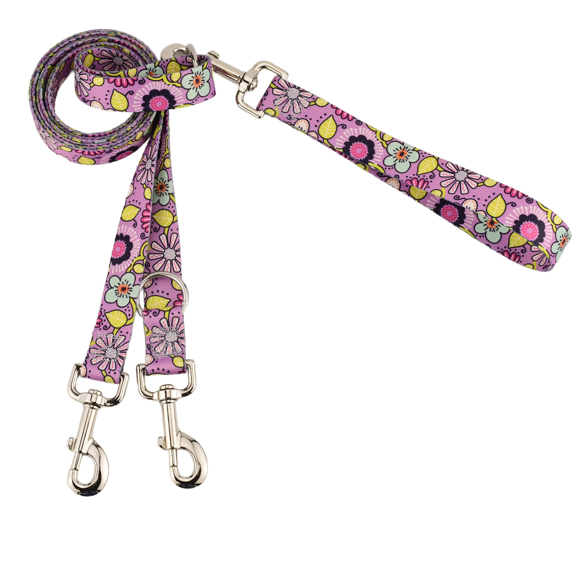 Petal Party Purple Double Connection Leashes – EarthStyle