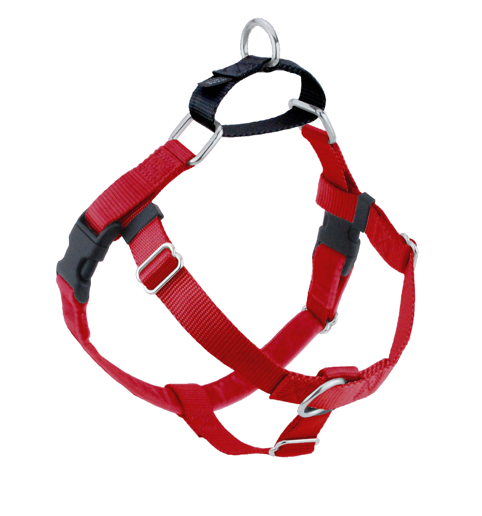 Red Freedom No-Pull Dog Harness - 2 Hounds Design