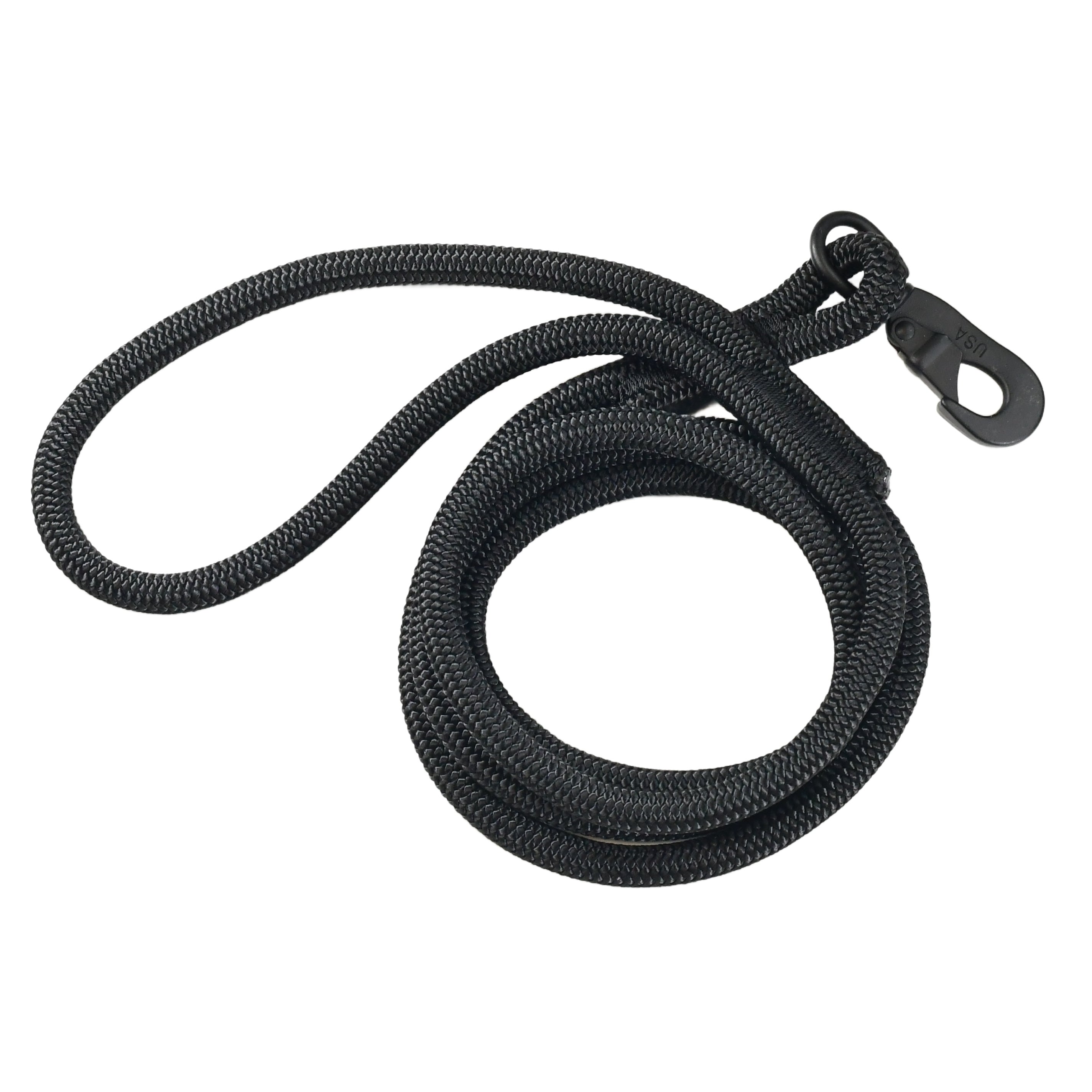 Black Rope Dog Leash 6' - 2 Hounds Design