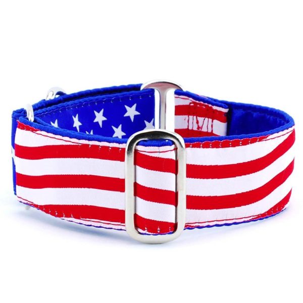 Stars and shop stripes dog collar