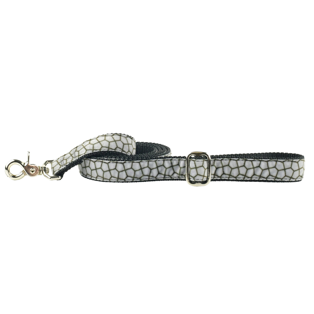 Soho Loft Black & Gray Velvet Essential Dog Leash