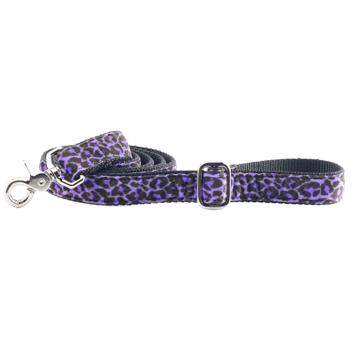 Wild Kitty Purple Velvet Essential Dog Leash