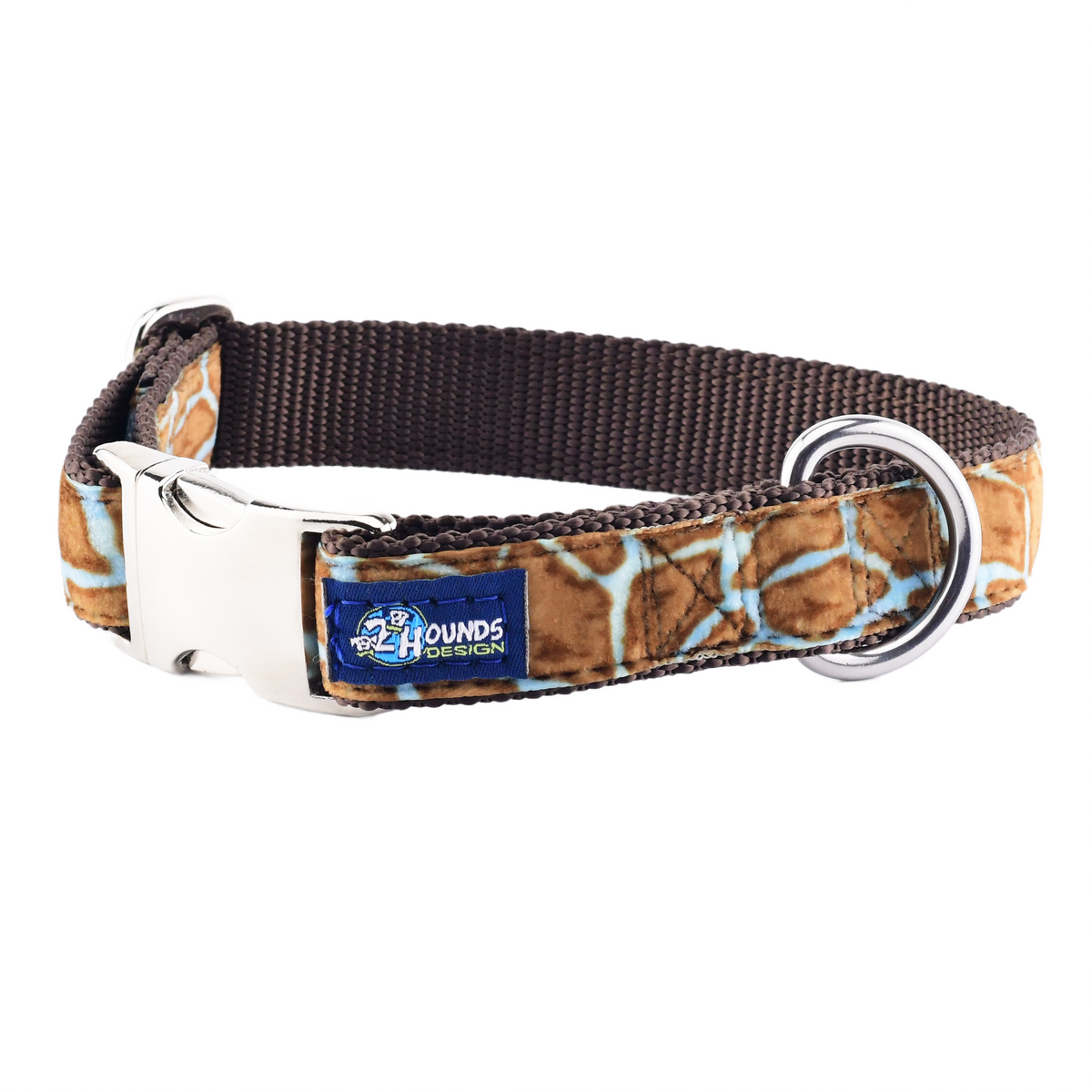 Wild Spots Blue Velvet Essential Dog Collar
