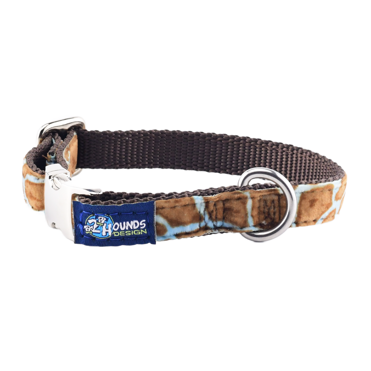 Wild Spots Blue Velvet Essential Dog Collar