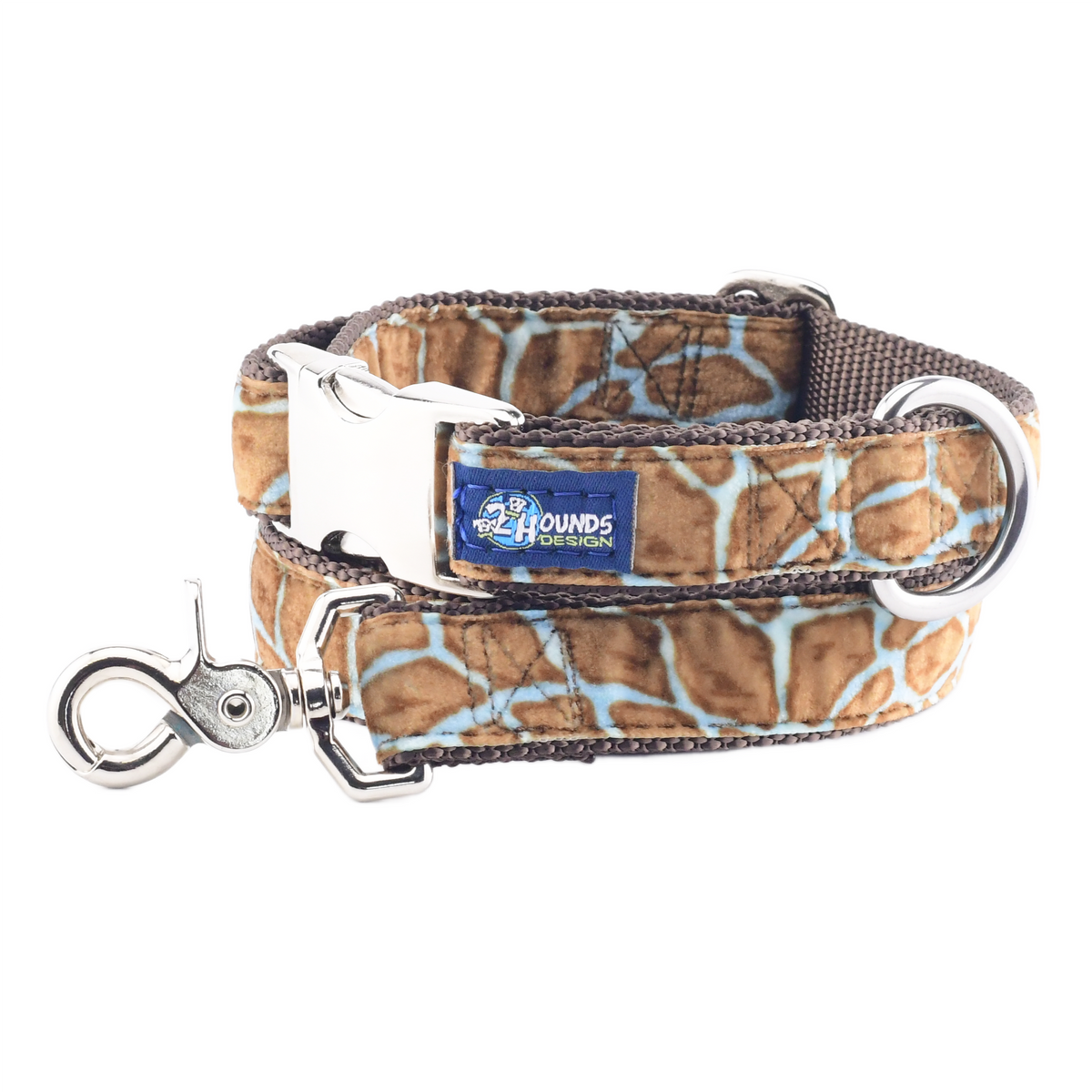 Wild Spots Blue Velvet Essential Dog Collar