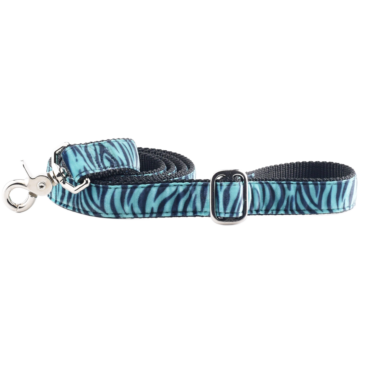 Wild Stripes Blue Velvet Essential Dog Leash