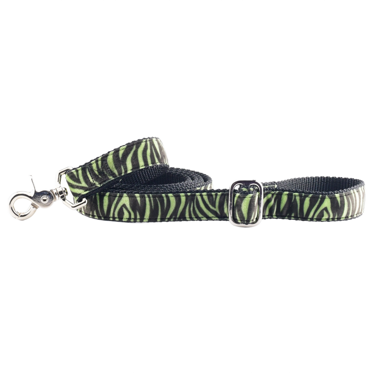 Wild Stripes Green Velvet Essential Dog Leash
